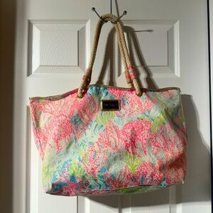 Lilly Pulitzer Let's Cha Cha Shoreline Tote.